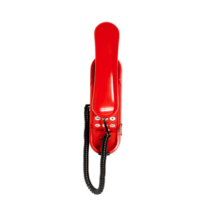 Téléph. urgence HD2000 analog. clavier rouge
