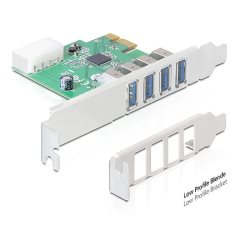 Carte PCI Express USB 3.0 4 ports Dual Profile