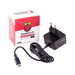 Alimentation noire USB C 5V 15W Raspberry Pi 4 B