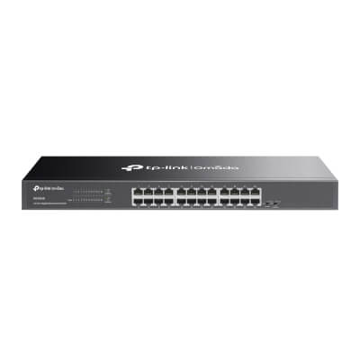 Switch 19" rackable Omada 24 ports Giga non admin.