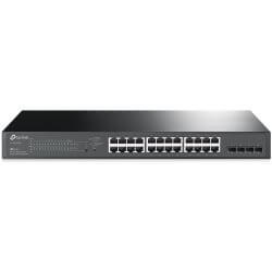 Switch 19" 24 ports Giga POE+ 250 W + 4 SFP