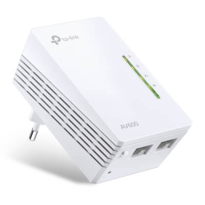 Adaptateur CPL 500Mbits 2 Rj45 avec Wifi4 N 300Mb