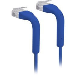 Cordon RJ45 formable 30cm ultra fin Cat6 bleu