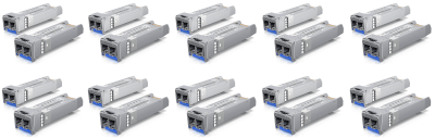 Pack de 20 modules SFP+ 10Giga monomode duplex