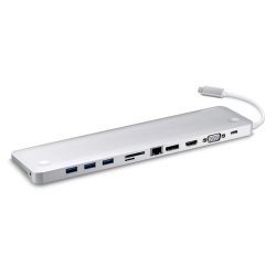 Dosckstation USB type C 4 USB 2 Vidéo RJ45 Audio