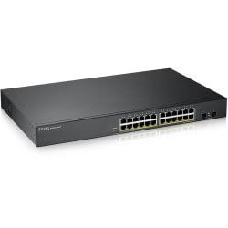 Switch 19" Smart 24 ports Giga POE +2 SFP