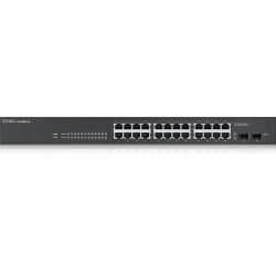 Switch 19" Smart 24 ports Giga +2 SFP fanless