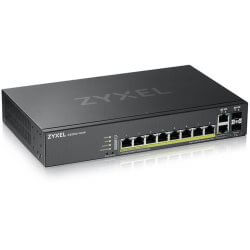 Switch 19" L2 8 ports Giga POE+ 180W