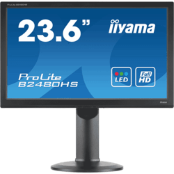 Moniteur LED 23,6" 1920x1080 VGA/DVI/HDMI ajust 