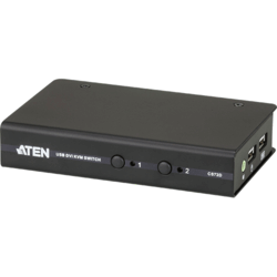 Switch KVM desktop 2 ports DVI USB audio