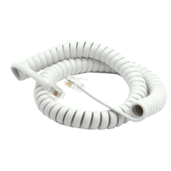 Câble RJ9 spirale blanc extensible 3m