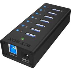 Hub USB 3.0 externe 7 ports avec alimentation