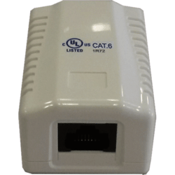 Prise monobloc 1 RJ45 U/UTP Cat 6