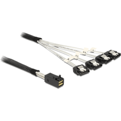 Câble interne mini SAS SFF-8643 M/ 4x Sata M 0,5m