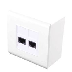 Prise complète 2 RJ45 U/UTP Cat 6 format Legrand