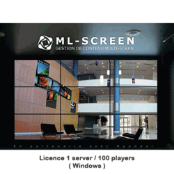 MLscreen Extended 1 serveur / 100 clients - Window
