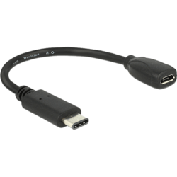 Adaptateur USB 2.0 Type C micro B Femelle 15cm