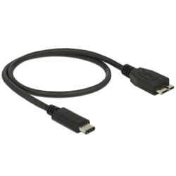 Câble USB SuperSpeed 3.1 Type C > micro B M 0,5m
