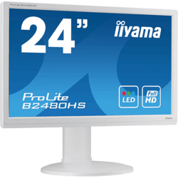 Moniteur LED 23,6" Full HD VGA/DVI / HDMI HP blanc