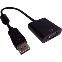 Adaptateur Displayport Mâle VGA Femelle noir