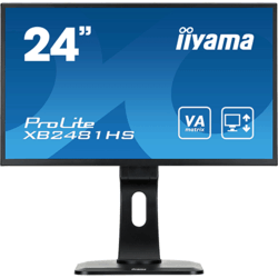 Moniteur LED VA 24" Full HD VGA/DVI/ HDMI pied aj