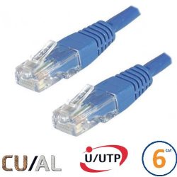 Cordon RJ45 Cat 6 U/UTP Classic 30cm bleu