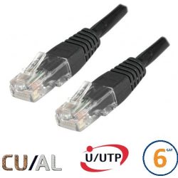 Cordon RJ45 Cat 6 U/UTP Classic 30cm noir