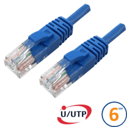 Cordon RJ45 Cat 6 U/UTP Primacy 0.3m bleu