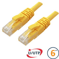 Cordon RJ45 Cat 6 U/UTP Primacy 0.3m jaune