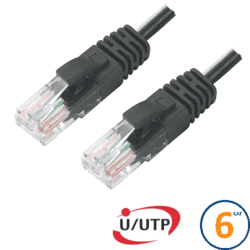 Cordon RJ45 Cat 6 U/UTP Primacy 0.3m noir