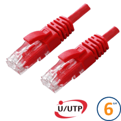 Cordon RJ45 Cat 6 U/UTP Primacy 0.3m rouge