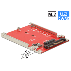 Convertisseur 2"1/2 U.2 SFF-8639 > M.2 NVME M 7mm