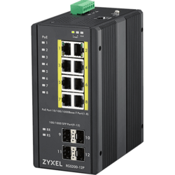 Switch indus man. IP30 8x Giga PoE+ 4 SFP -40/75°