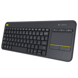 Clavier USB AZERTY compact sans fil K400 plus noir