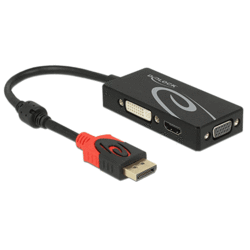 Adaptateur Displayport 1.2 > VGA/HDMI/DVI 4K