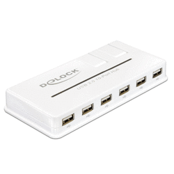 Hub USB 2.0 externe 10 ports avec alimentation