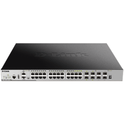 Switch L3 24 Gig PoE at 370W +4 ComboSFP & 4 SFP+