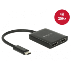 Adaptateur USB type C > dual HDMI 4K @30Hz