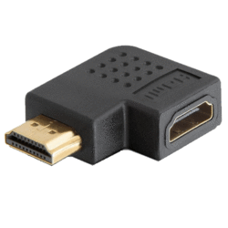 Adaptateur HDMI Mâle / Femelle coudé droite