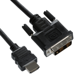 Câble vidéo HDMI / DVI-D Single Link Mâle 1.8m