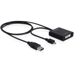 Adaptateur MHL + USB A vers DVI 24+1 Femelle