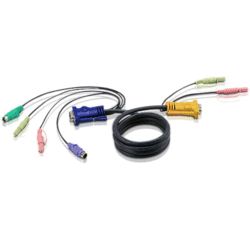 Câble KVM 2L-5305P - VGA/PS2/AUDIO vers SPHD 5m
