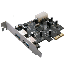 Carte 2 x USB 3.0 PCI Express Low Profile