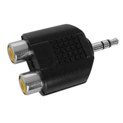 Doubleur RCA Femelle vers Jack Mâle 3.5mm stéréo