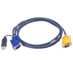 Câble KVM 2L-5206UP USB/VGA vers SPHD 6m