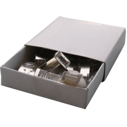 Boîte de 10 connecteurs RJ45 STP sans insert