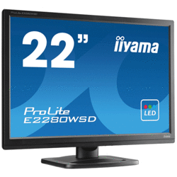 Moniteur LED 22" Wide VGA / DVI HP